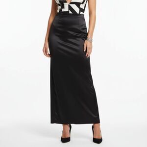 Paul Alexander 100% Silk Vintage Long Maxi Evening Skirt 6